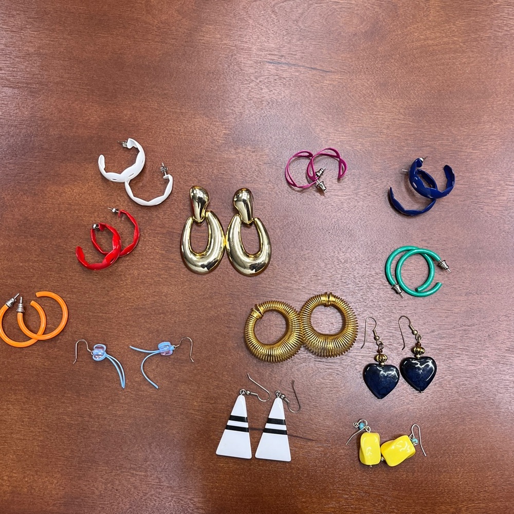 Assorted Colorful Earrings Set